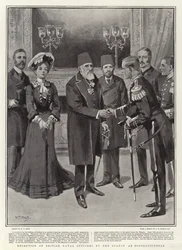 Reception of British Naval Officers by the Sultan at Constantinople